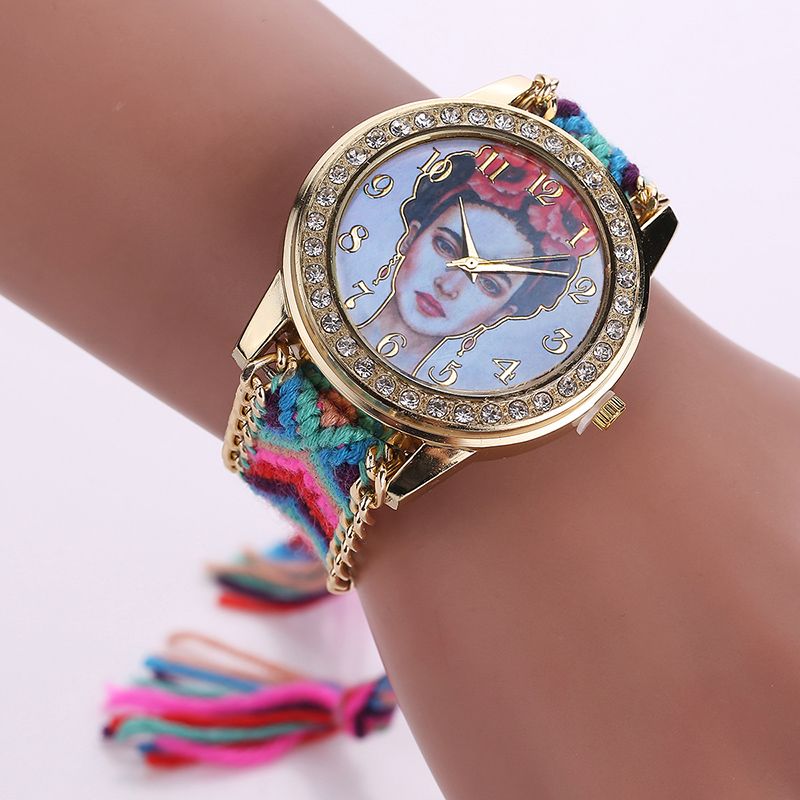 Acquistare Orologio Da Polso Al Quarzo Con Corda E Pendenti In Tessuto Da  Donna Economico | Consegna Veloce E Qualità | It.Dhgate