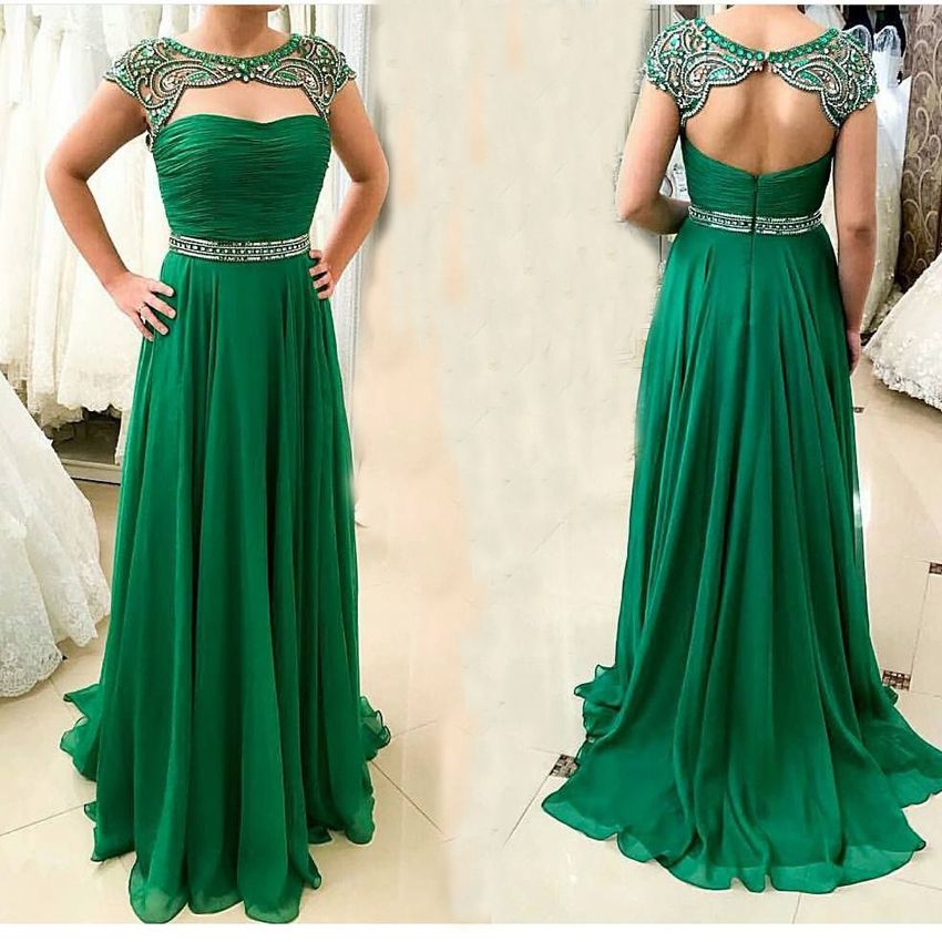 womens green formal dress