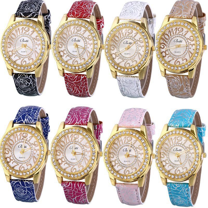 round dial digital watch