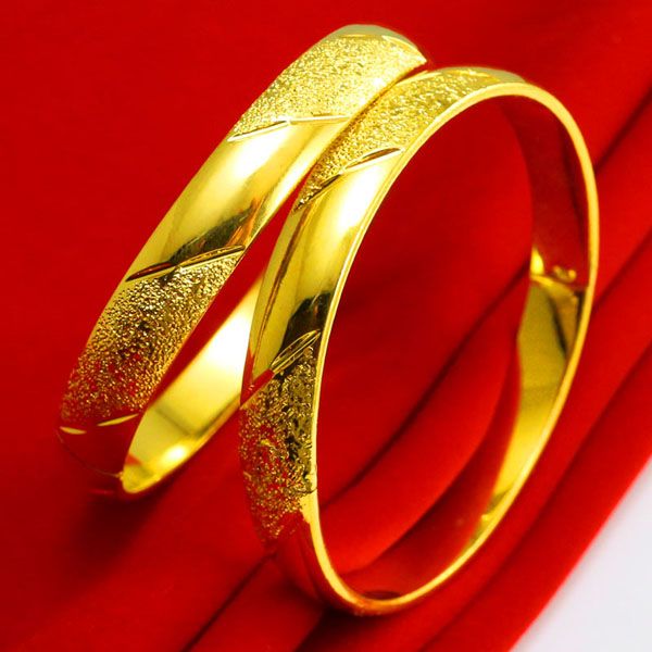 Satin Al Uzun Bir Sure Degismez Renk Altin Bilezik Kadin Altin 999 Altin Bilezik Simulasyon Taki Gelin Taki Hediyeler Tl372 Dhgate Comda