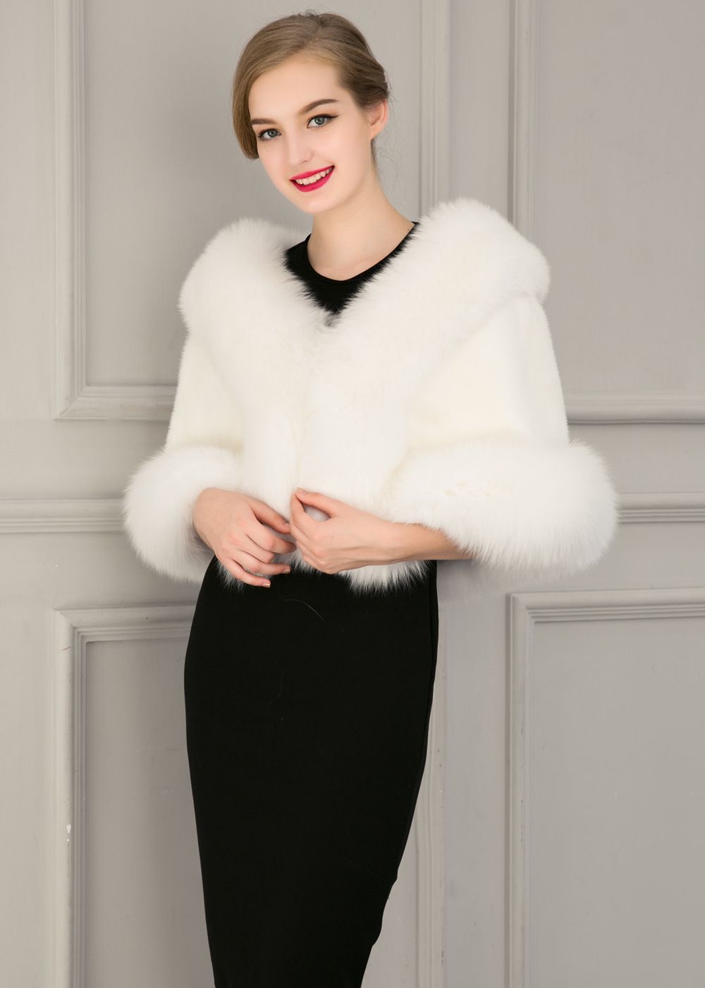 fur evening jacket