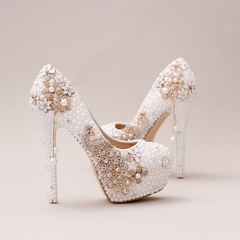 Acquista Scarpe Da Sposa Con Strass Fenice Scarpe Da Sposa Strass Eleganti  Con Strass Prom Tacchi Alti Viola Bianco Prom Scarpe Da Ballo A 56,52 € Dal  Nancywedding | DHgate.Com