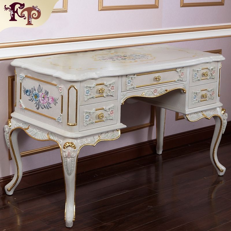 2019 French Provincial Furniture Luxury European Royalty Classic Bedroom Furniture Set Luxury European Style Dressing Table And Mirror From