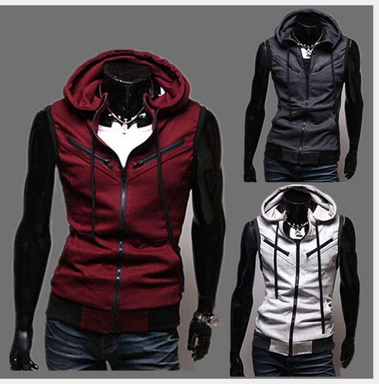 sleeveless hoodie vest