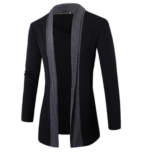 mens knee length cardigan
