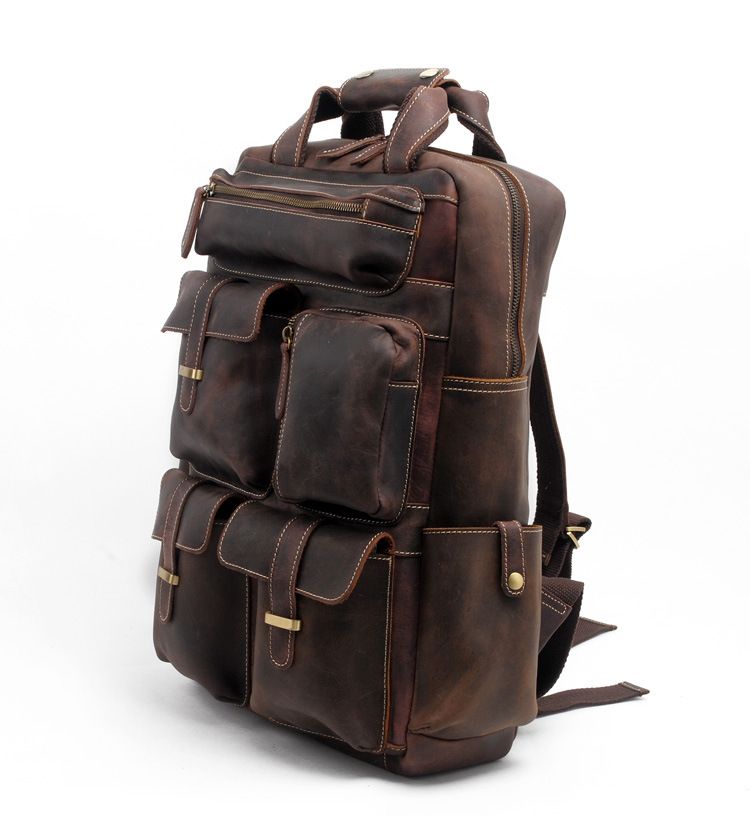 leather tourist bag