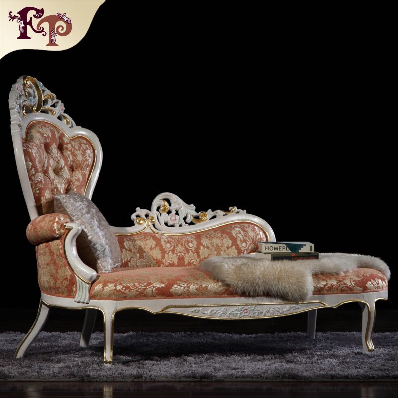 2021 Luxury Chaise Lounge French Classic Furniture,European Baroque Bedroom Furniture French