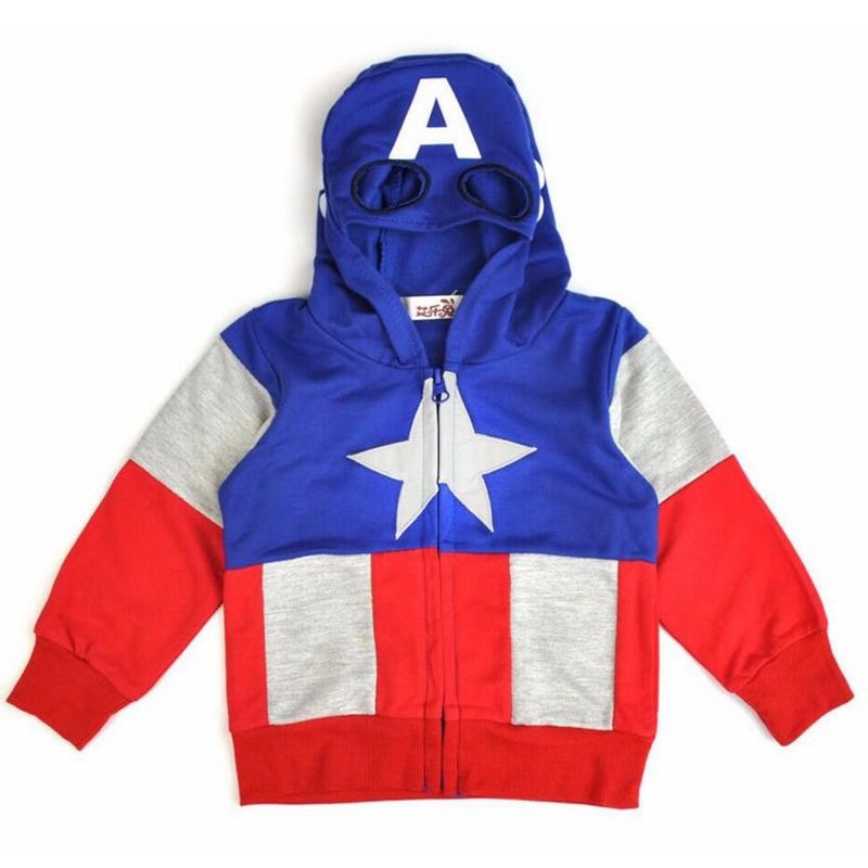 Captain America Boys Clothing Sets Spring Cotton Hoodies Baby