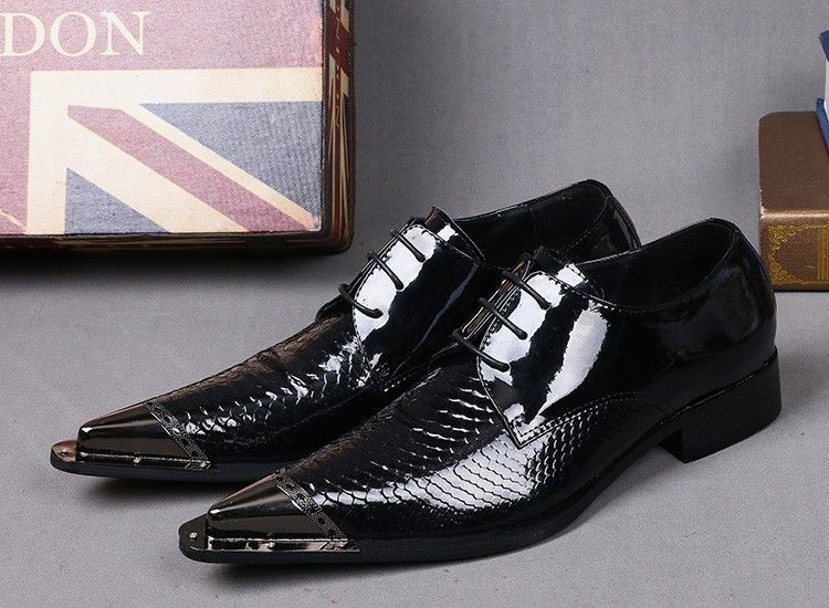 mens patent shoes