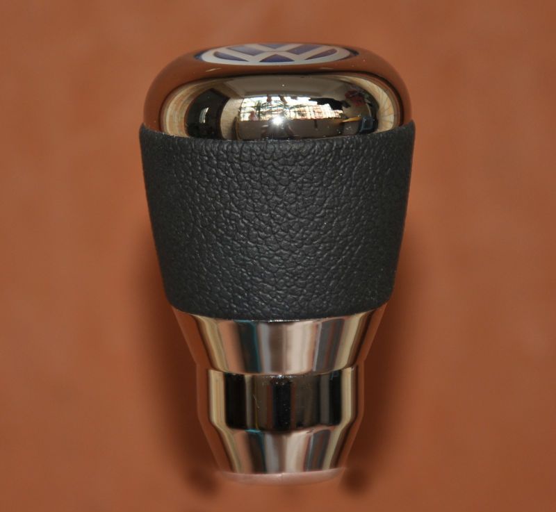 Leather And Aluminium Alloy Gear Shift Knob For Volkswagen VW Golf VR6