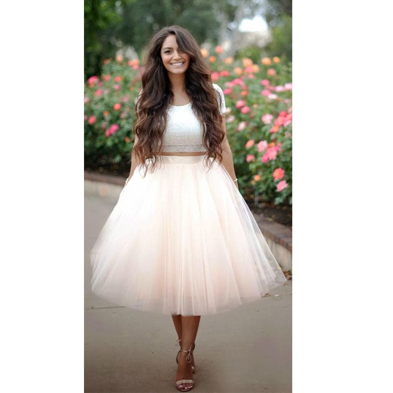jupe midi tulle