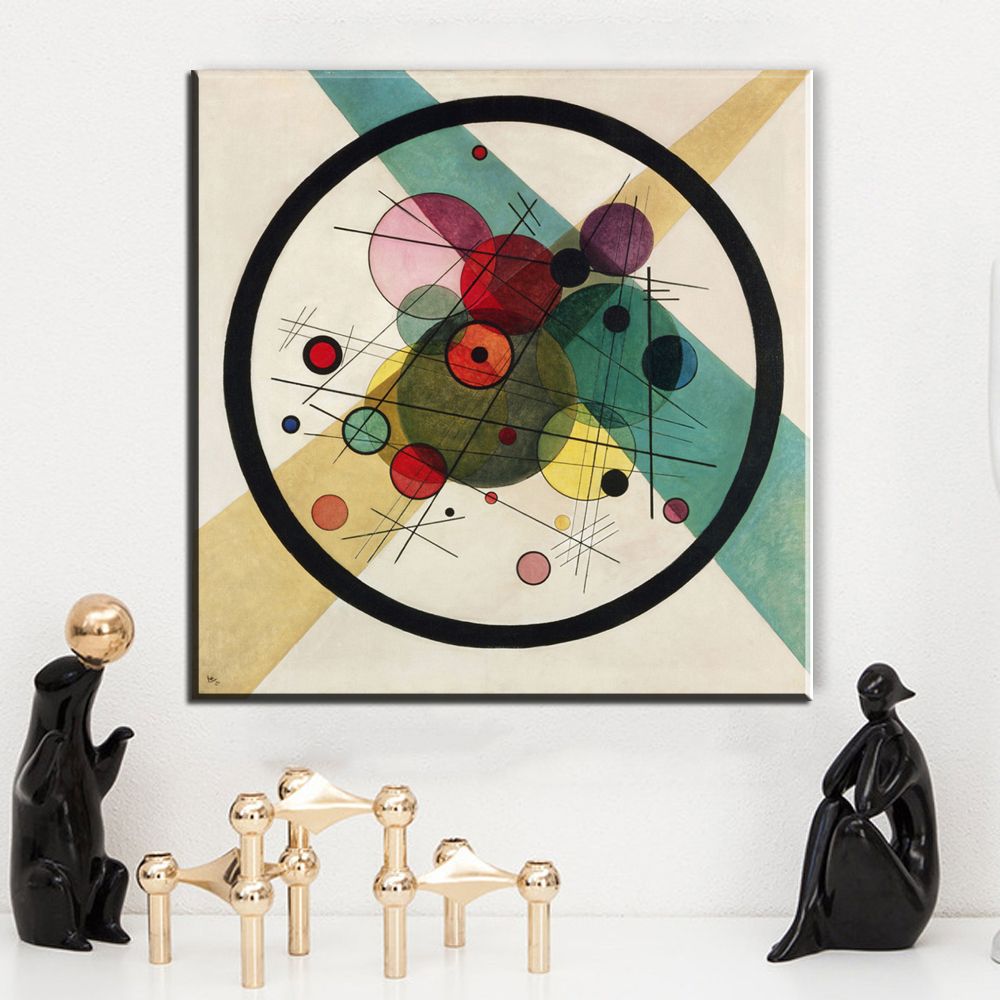 Canvas Print Wassily Composition Abstract Wall Art Digital Painting Unframed