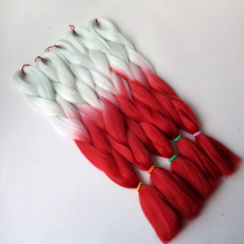 100g Ombre Two Tone Kanekalon Jumbo Box Braiding Synthetic Jumbo