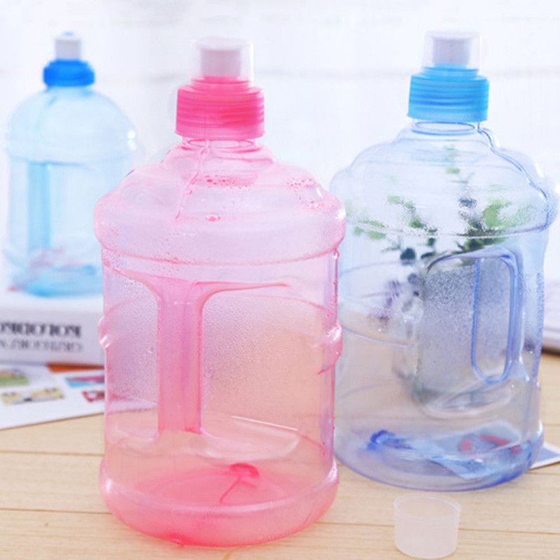 0.5L//1L Portable Big BPA Free Sport Gym Training Drink Water Bottle Cap Kettle