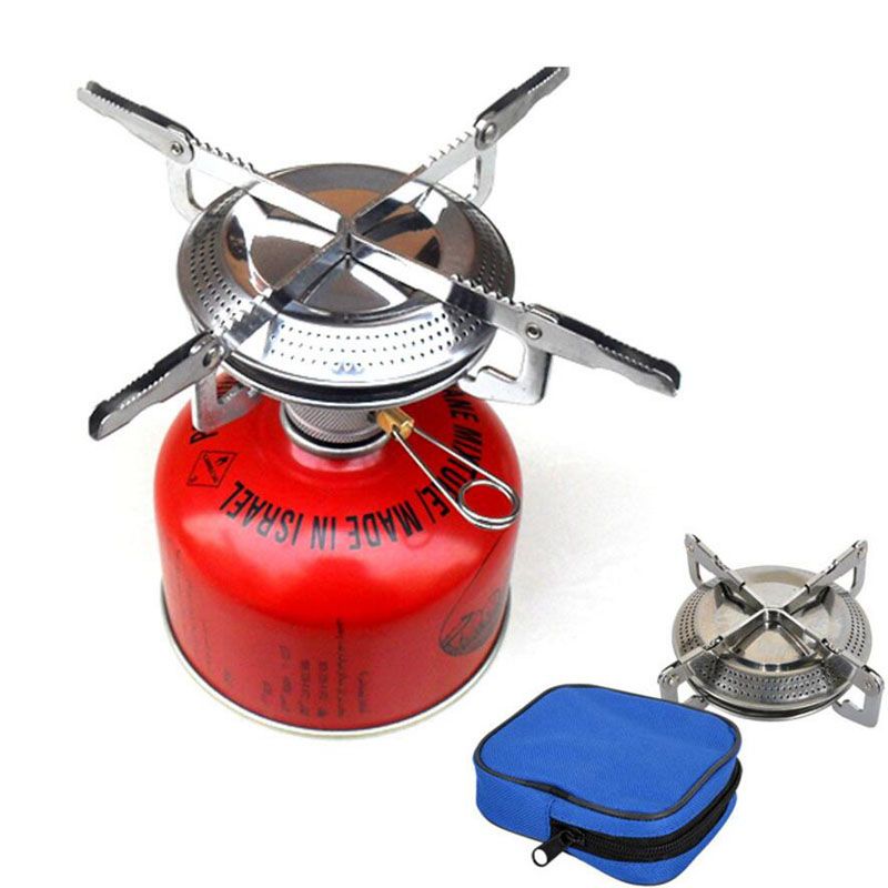 Stainless Steel Three Cups Portable Windproof Outdoor Camping Camping Stove Wood Stove Wild Picnic Stove Roast Stove Grill MENYUNYIJI 