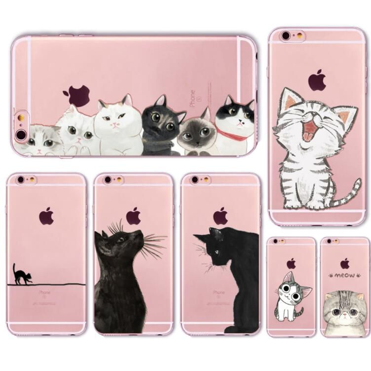 Cute Cat Case Cover For Apple Iphone 6 6s 7 Plus Transparent Soft Silicone Cell Phone Bag Capa Cases Clear Cell Phone Cases Protective Cell Phone Cases From Houseuse 10 56 Dhgate Com