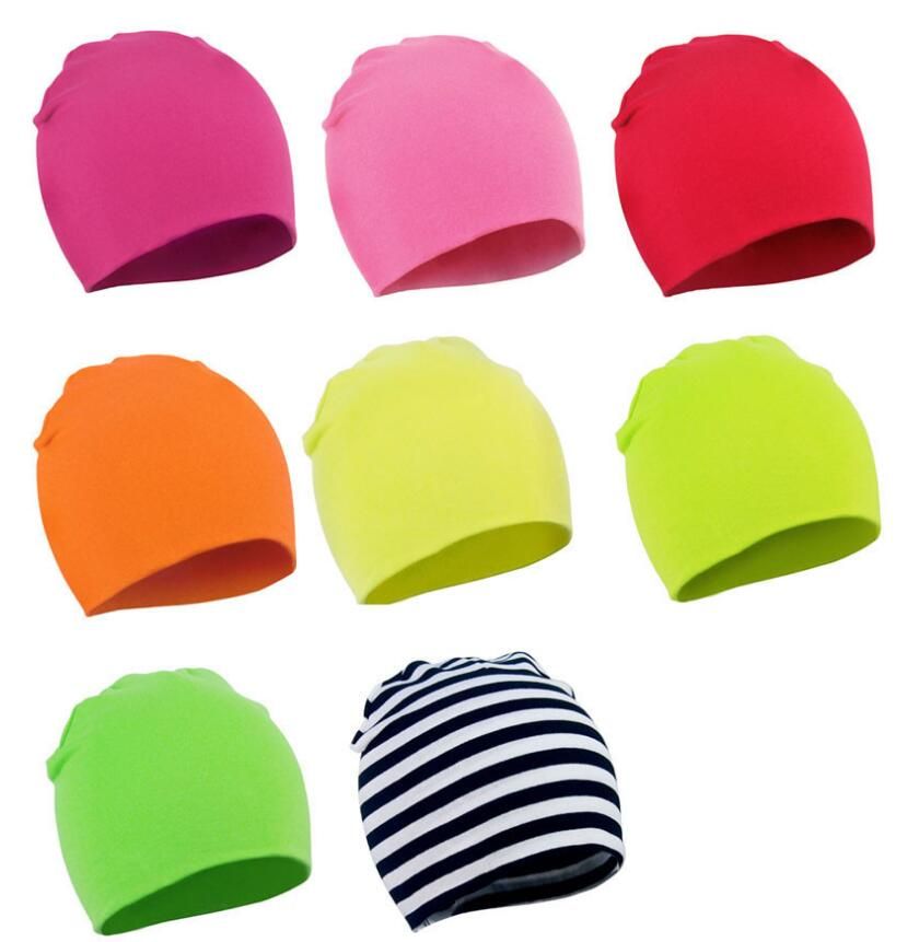 Baby Beanies Cotton Baby Hat Girl Boy Candy Color Kids Caps Beanie 