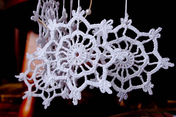 Regali Di Natale All Uncinetto.Acquista Fiocchi Di Neve Alluncinetto Fatti A Mano Bianco Appeso Ornamenti Albero Di Natale Appeso Decorazioni La Casa Winter Wonderland Regali Di Natale A 7 36 Dal Crochet Doily Dhgate Com