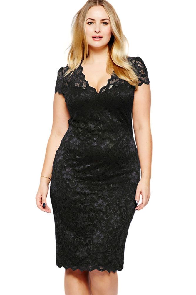 Compra Vestido De Renda 2016 Summer Women Ropa Casual Para Fiesta Sexy Azul  Marino Festoneado V Cuello De Encaje Más El Tamaño Del Vestido Midi Vestido  De Otoño 6415 Barato | Entrega