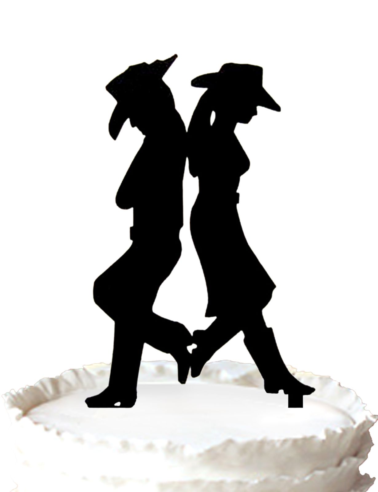 Acheter Wedding Cake Topper Pour Country Western Acrylique Decor De Mariage Silhouette Mariee Et Le Marie 37 Couleurs Pour Option Livraison Gratuite De 14 93 Du Meijiafei Fr Dhgate Com