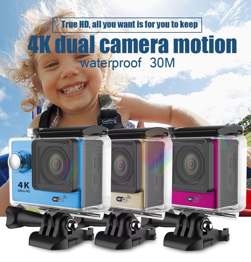Utral 4K HD Action Sport Camera Waterproof 30M 170 Degree 2 Inch LCD