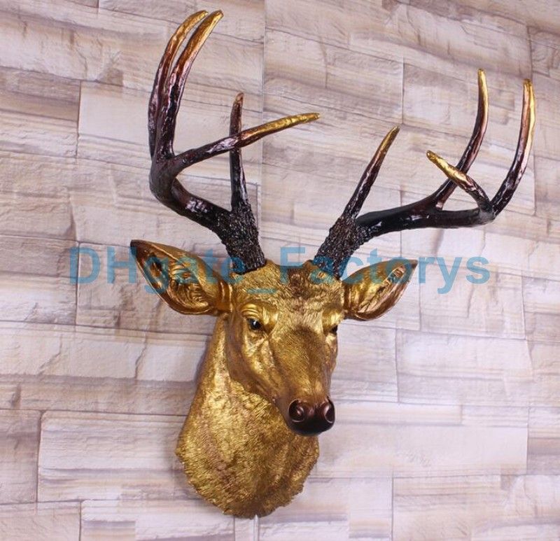 Big Size Gold Deer Head Wall Decor | Stag Head Wall Mount | Animal Head Wall Big Size Gold Deer Head Wall Decor | Stag Head Wall Mount | Animal Head Wall