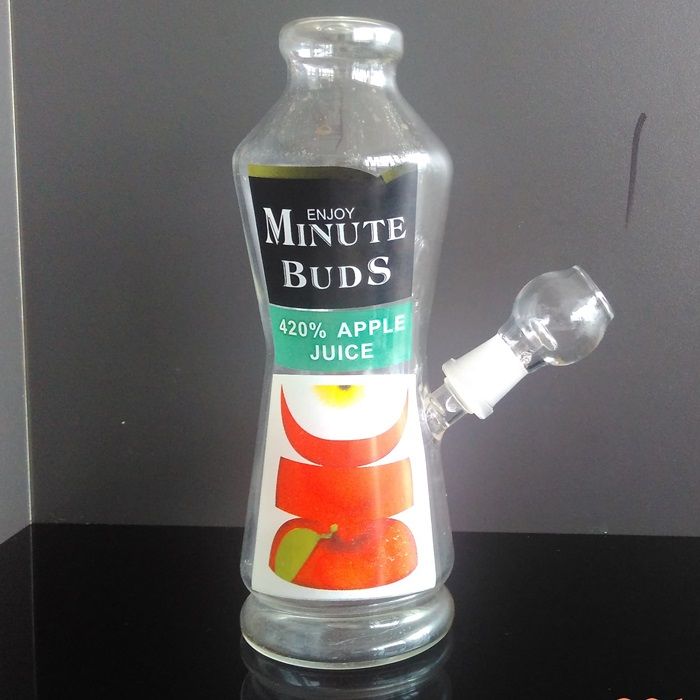 2021 Cheap Glass Bong Enjoy Minutes Buds Apple Juice 14.4mm Water Pipe