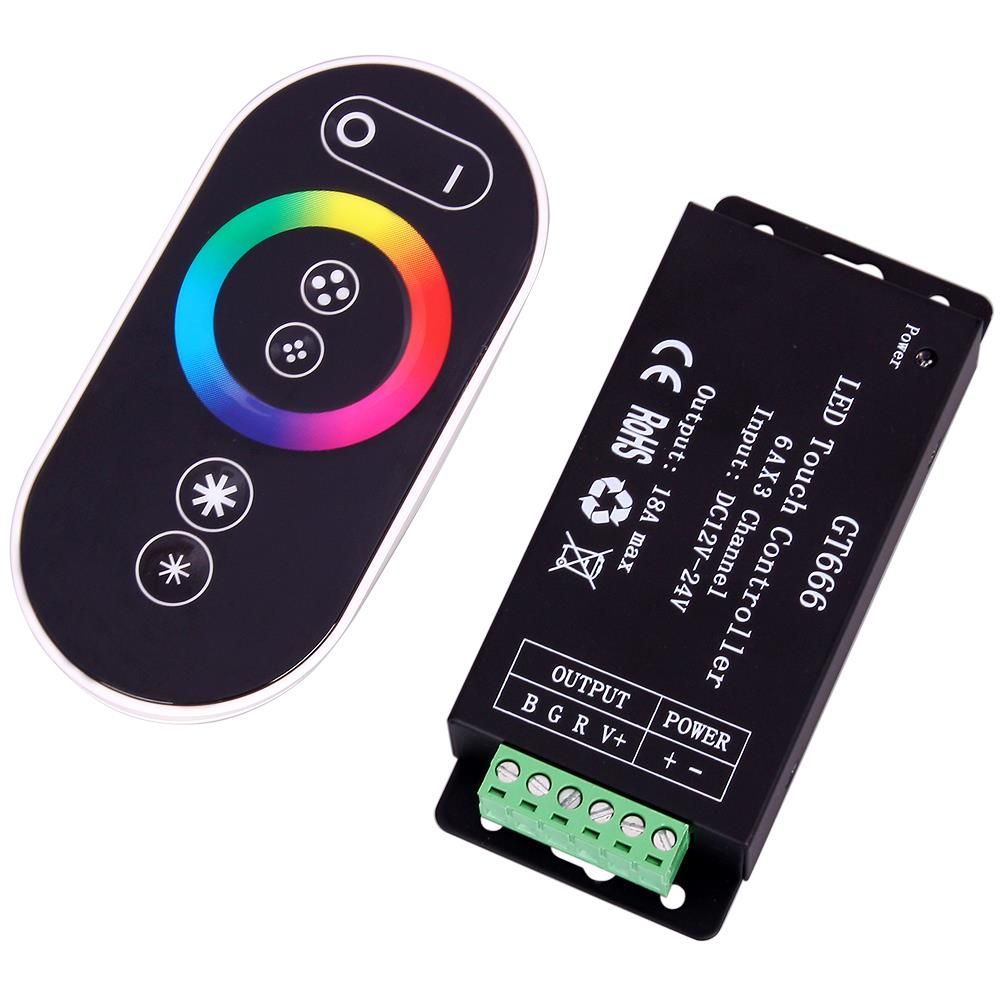 2021 Edison2011 GT666 18A RF Wireless RGB LED Touch Controller For RGB