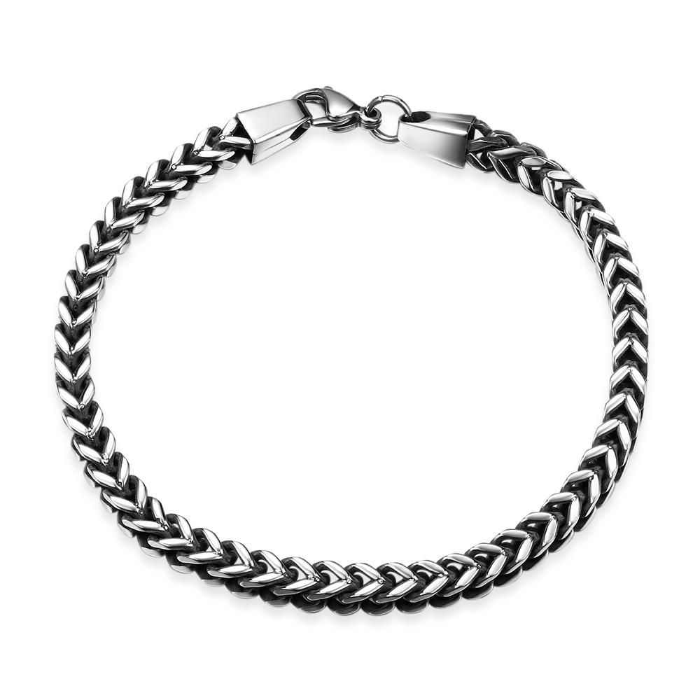 2021 MontBlanc Braclet Fashion 316L Stainless Steel Bracelet Figaro ...