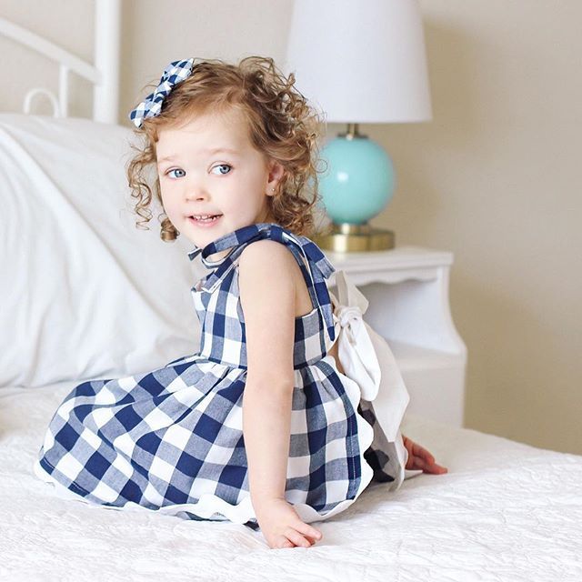 baby girl checked shirt