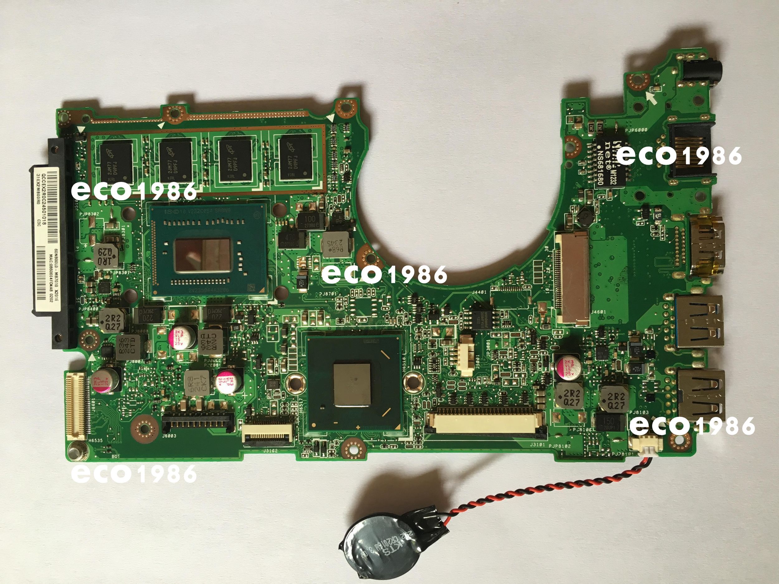 Original For Asus S200E X201E X202E Laptop Motherboard Main Board I3