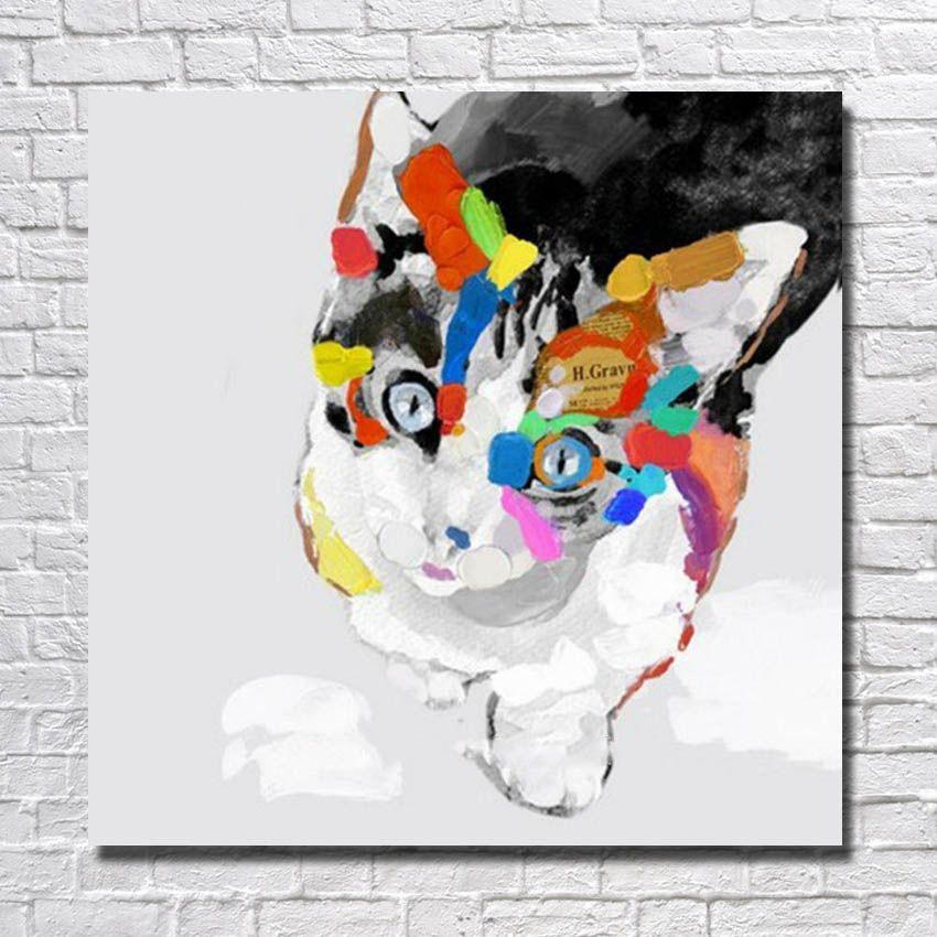 Acheter Peint A La Main Plus Recent Haute Qualite Beau Chat Peinture A Lhuile Dessin Anime Animaux Mur Photos Toile Abstraite Art De 4 78 Du Ouweili Fr Dhgate Com Acheter Peint A La Main Plus Recent Haute Qualite Beau Chat Peinture A Lhuile Dessin Anime Animaux Mur Photos Toile Abstraite Art De 4 78 Du Ouweili Fr Dhgate Com