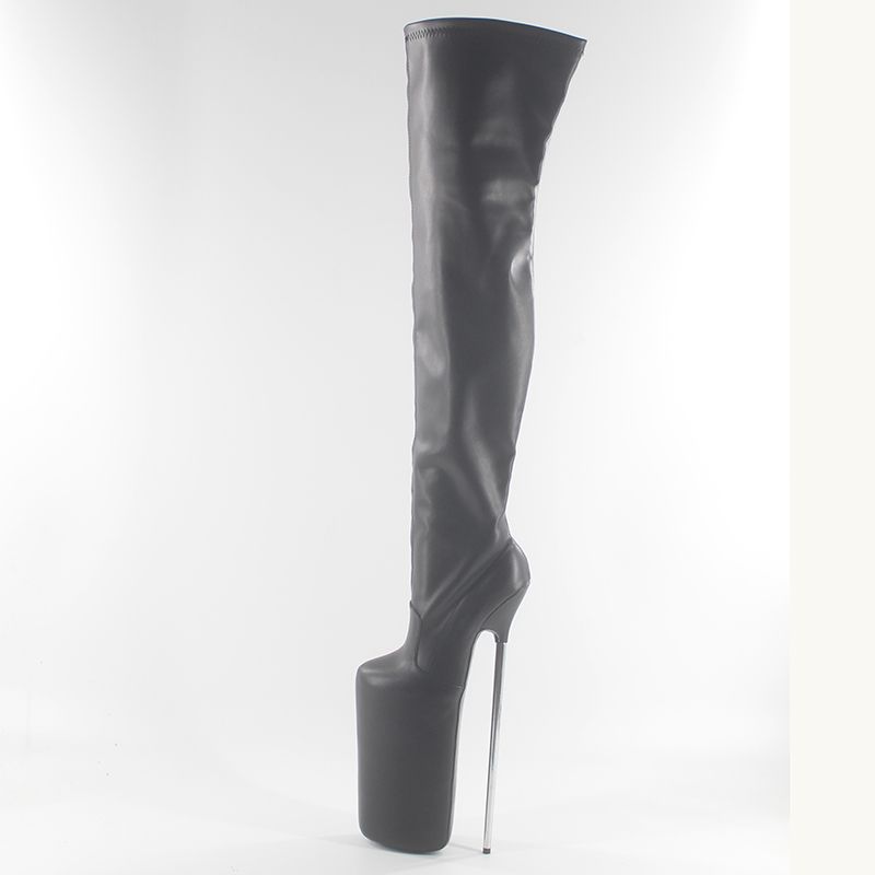 12 inch heel platform boots