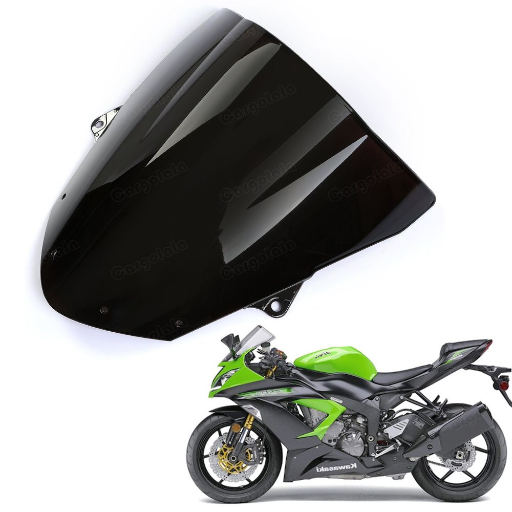 New ABS Motorcycle Windshield Shield For Kawasaki Ninja ZX6R 2009 2015