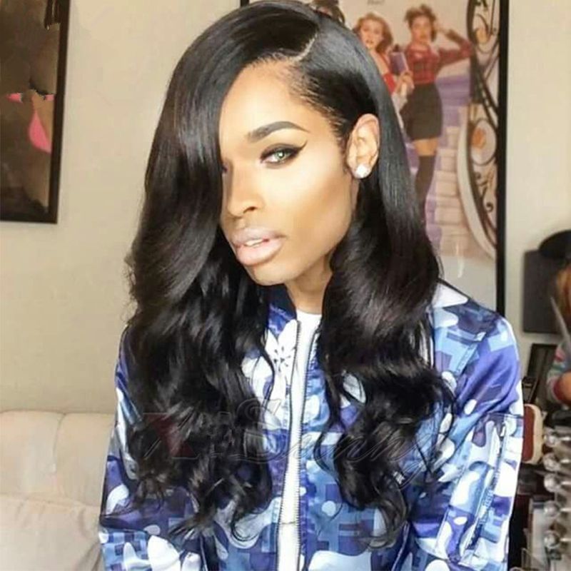 Unprocessed Wavy U Part Wigs Body Wave Side Part U Part Human Hair