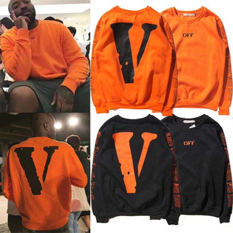 Wholesale Stylish And Cheap Gender New Winter Warm Off White VLONE Hoodies Men Hoodie Sweatshirt High Quality Big V Off White VLONE | DHgate.Com