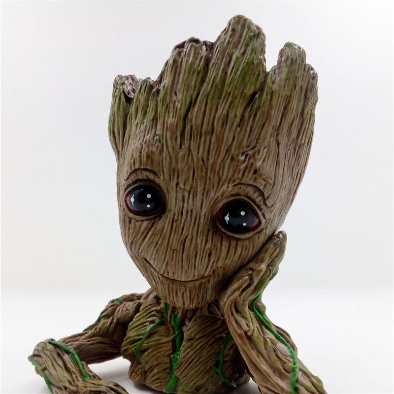 2 Baby Groot Figure Flowerpot Style Toy 16cm Guardians of The Galaxy Vol 