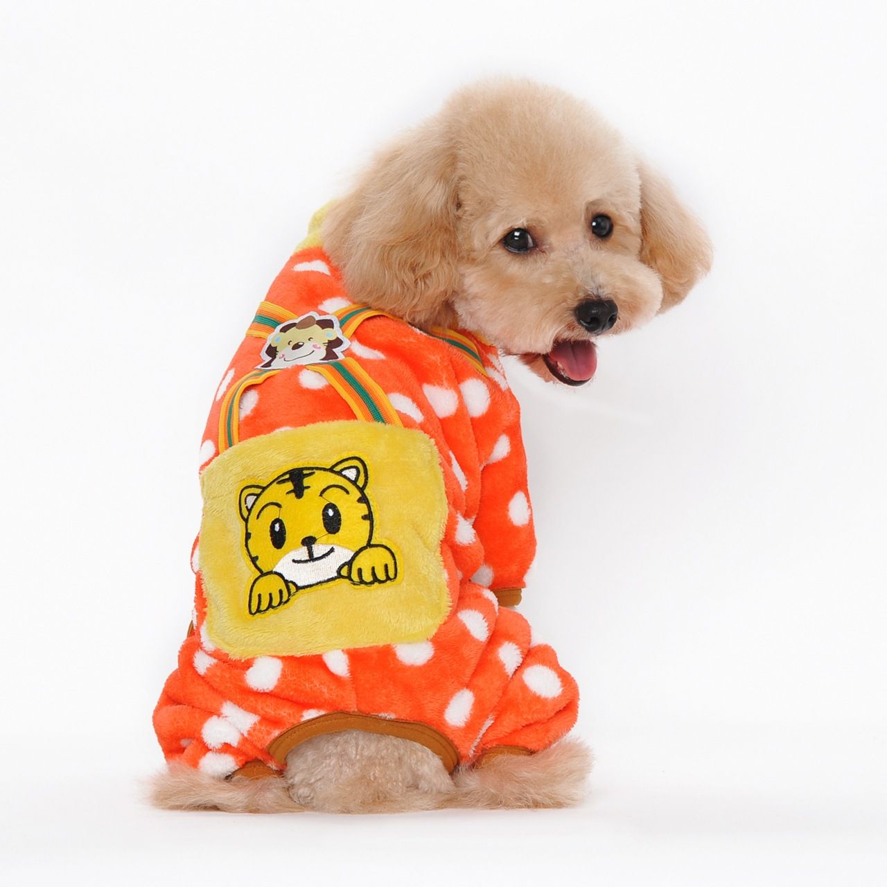 Coral Fleece Warm Dog Pajamas Jumpsuit Cute Dog Clothes Winter Pet Clothing manteau chien Pug French