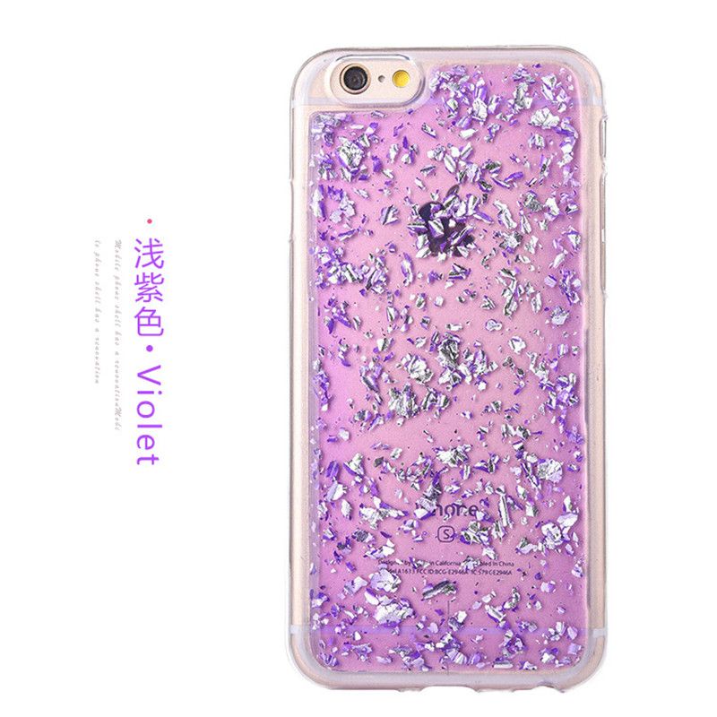 Gold Foil Glitter Phone Case Soft Tpu Shockproof Luxury Bling