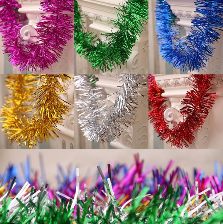 1 8m Christmas Coloured Ribbon Christmas Colorful Strip Tree