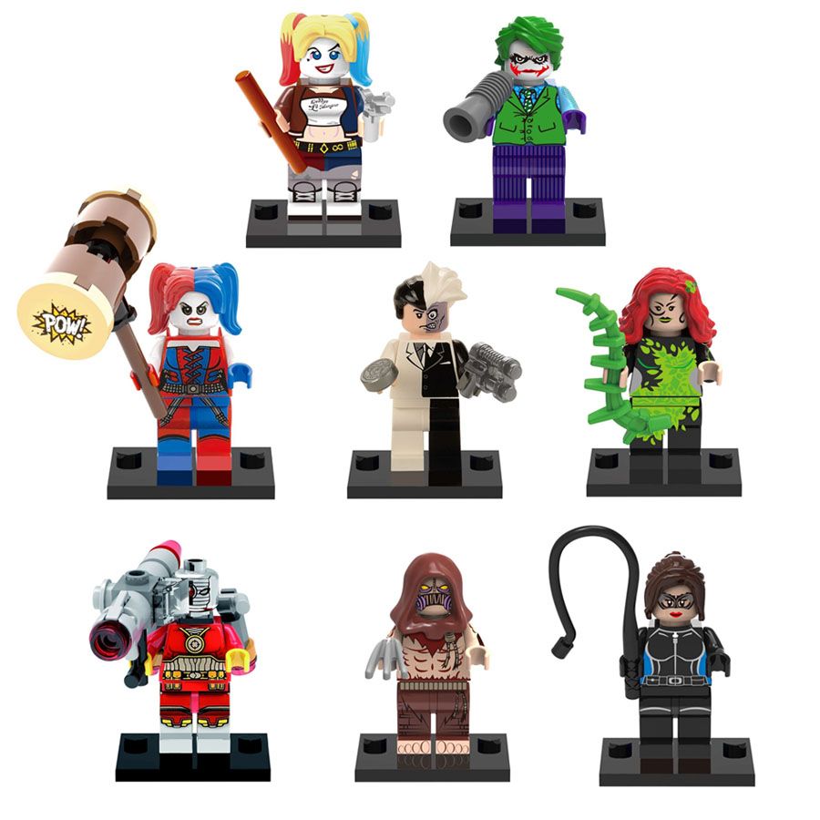 Suicide Squad Joker Harley Quinn Catwoman Action Figure Collection Kids Toy Gift