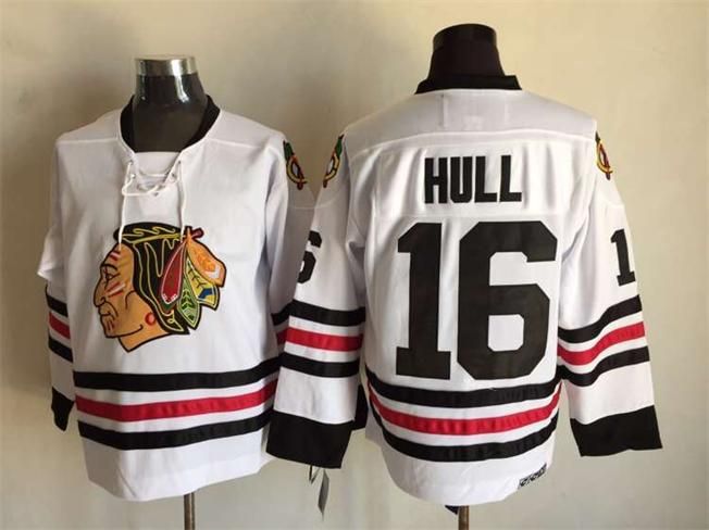 CUSTOM HYBRID ESPOSITO CHICAGO BLACKHAWKS WHITE SOX #35 AUTHENTIC NHL/NBL  JERSEY