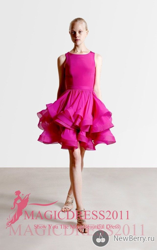 hot pink party dresses