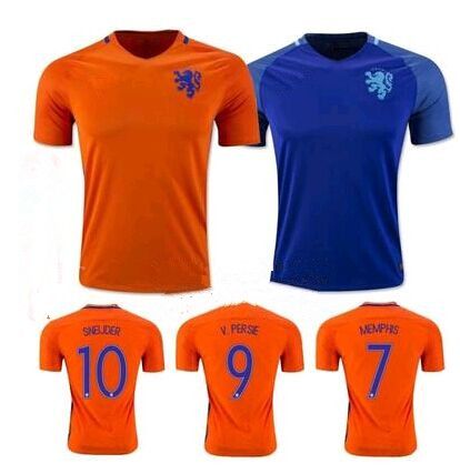 orange and blue soccer jersey