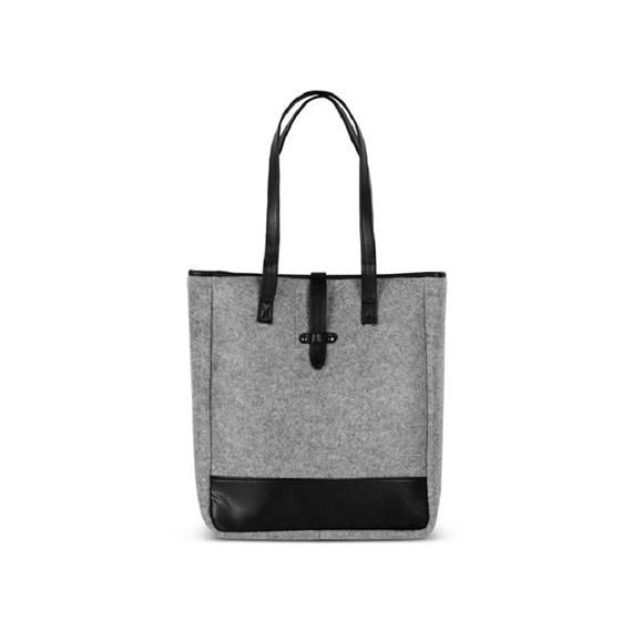 grey felt bolsa