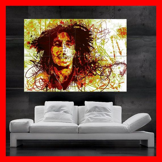 Bob Marley Music Giant Wall Art Poster Print