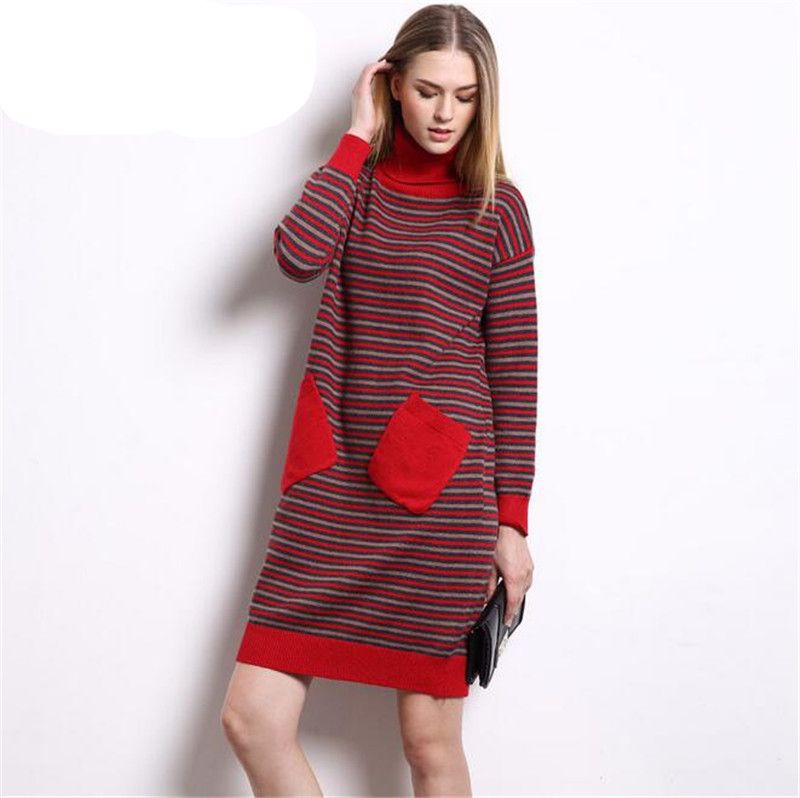 red maxi sweater dress