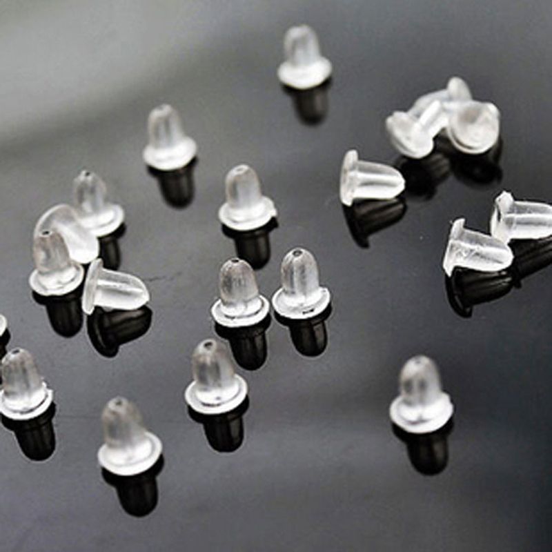soft silicone earring backs for studs