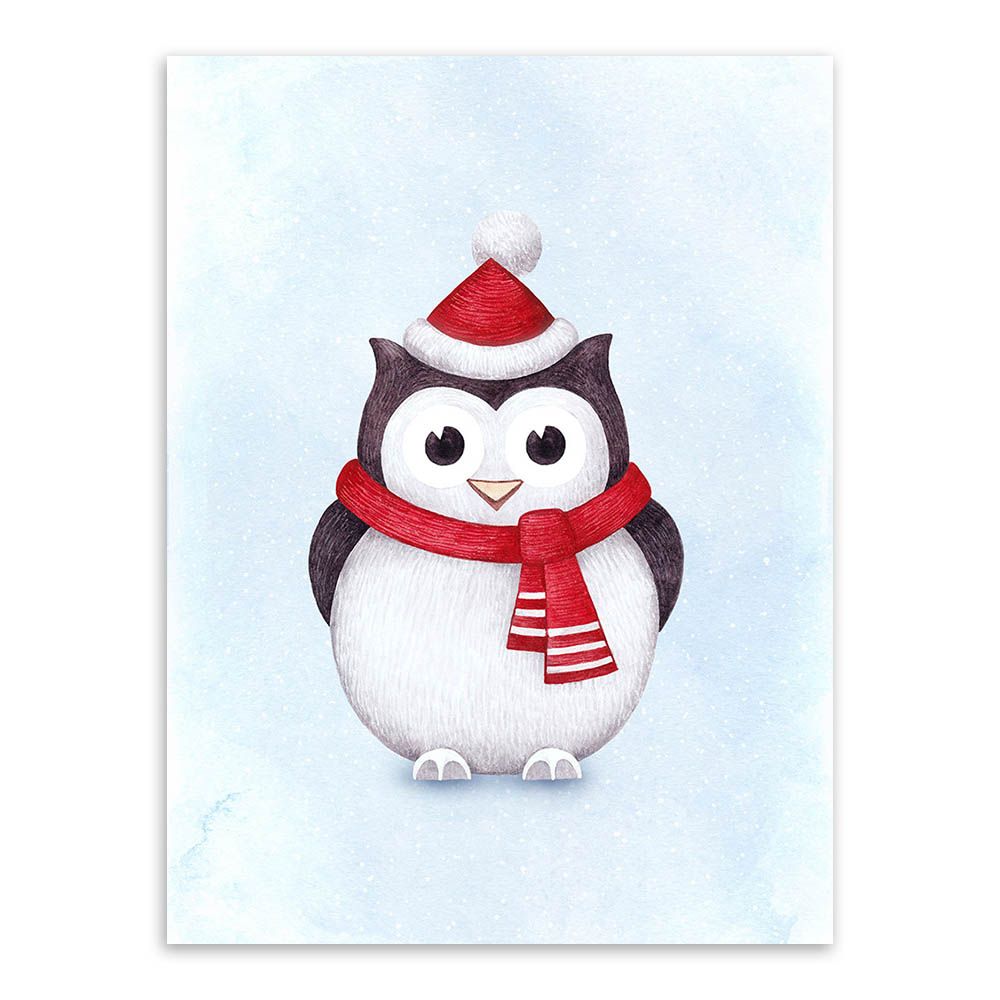 2020 Watercolor Christmas Santa Claus Kawaii Animals Deer Poster Art Prints Nursery Wall Canvas Painting No Frame Kids Room Decor From Lyq669 19 1 Dhgate Com
