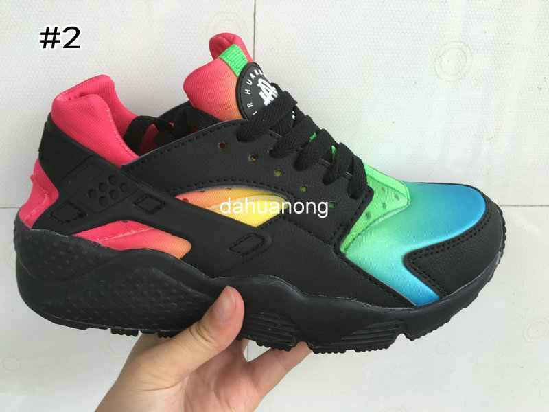 Rainbow huaraches black Clearance